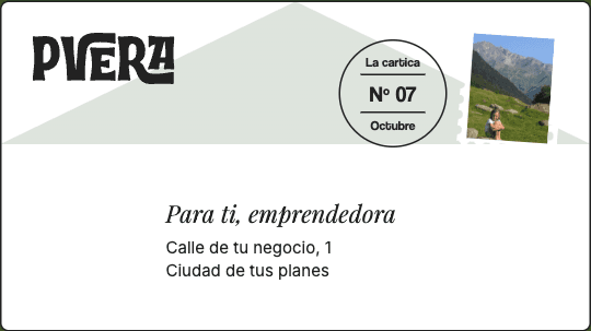La cartica de la emprendedora - Sobre oficial